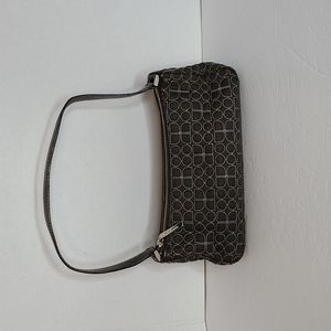 Kate Spade Purse, Brown With Tiffany Blue Embroidery, Vintage